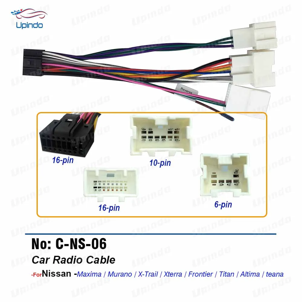 Uauto1 4-Pack Car Speaker Wire Harness Adapter Connector For Nissan Murano & Infiniti – 9.84" Long, 33g