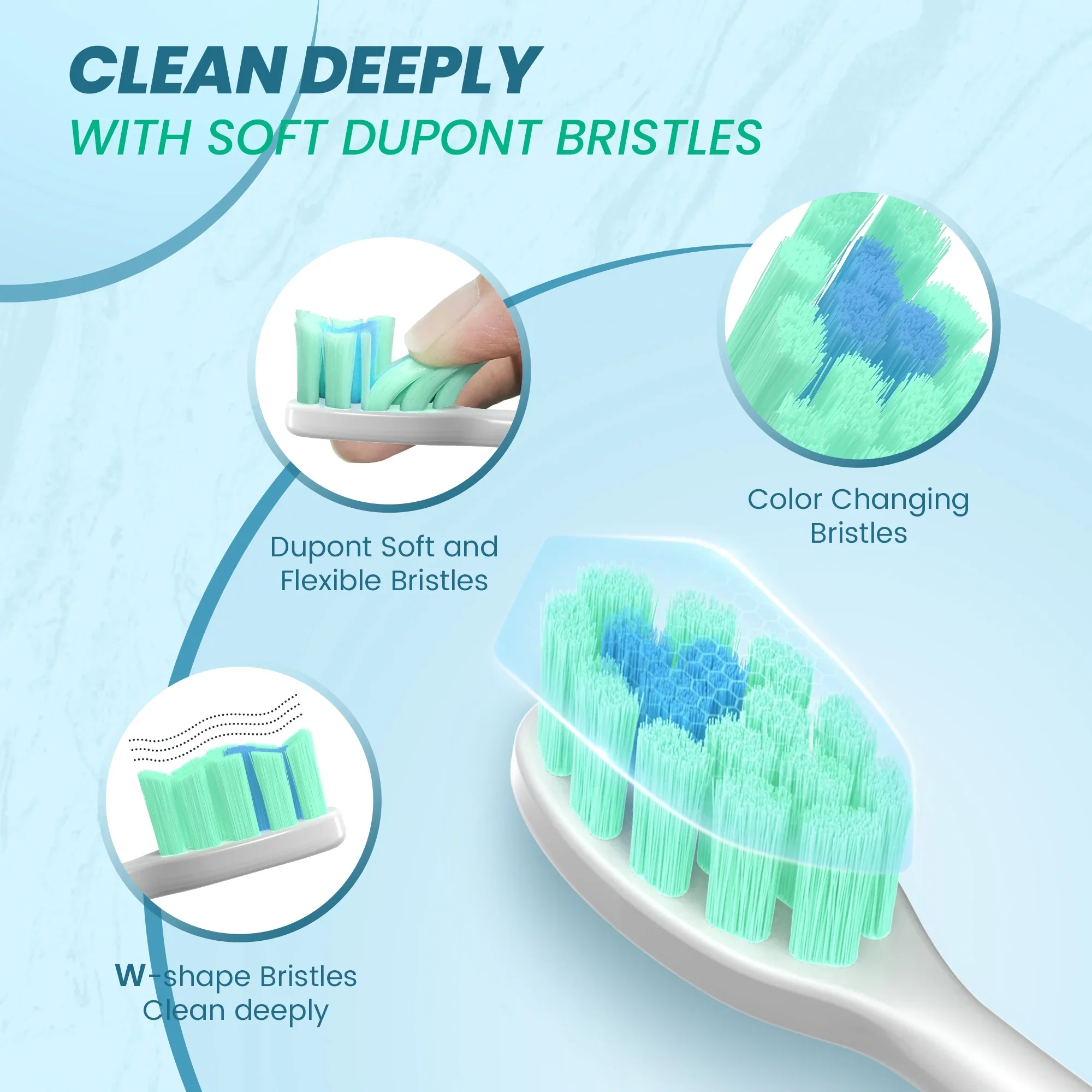 Sejoy Sonic Electric Toothbrush For Adults Tooth Deep Clean 10 Brush Heads Travel Case Built in Smart Timer Sonic Toothbrush 4