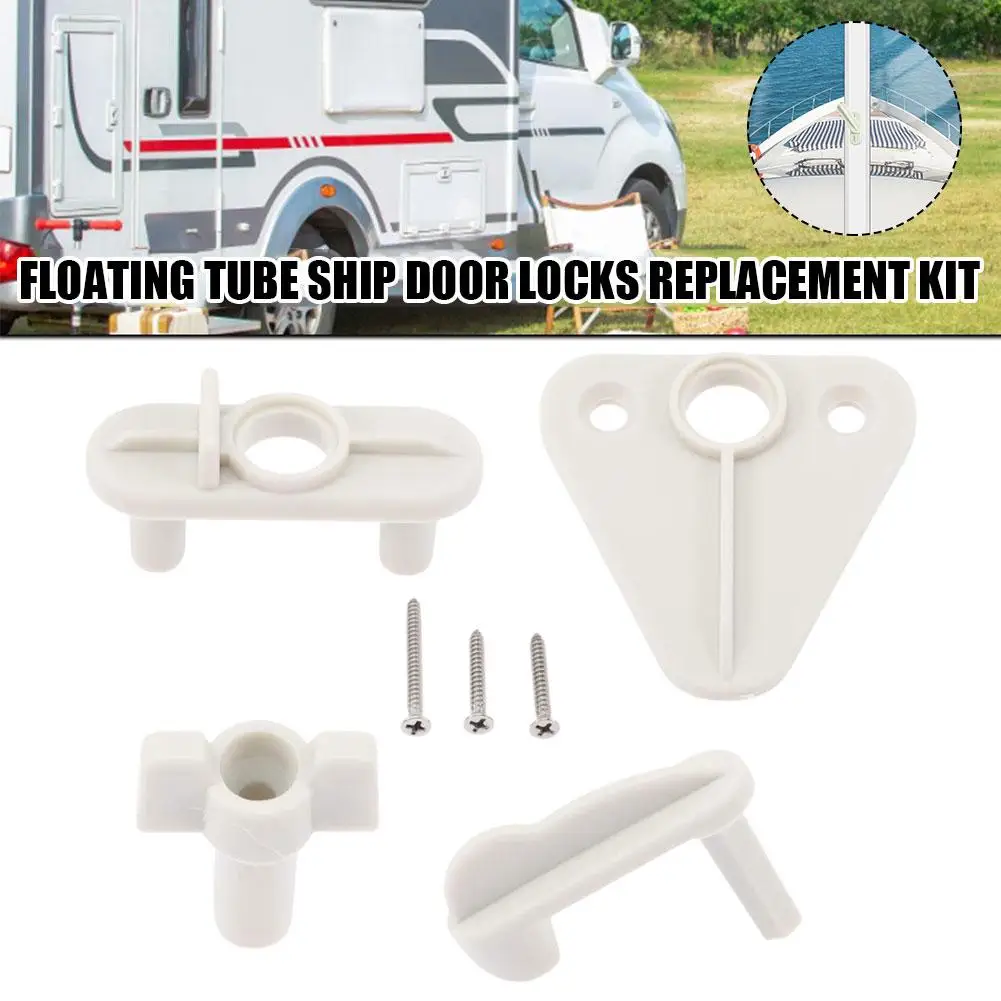 

1 Set Yacht Door Latch Safety Boat Marine Pontoon Latchess Door Gate Yacht Lock Pontoon Holder Component Pontoon Door Plast H0F6