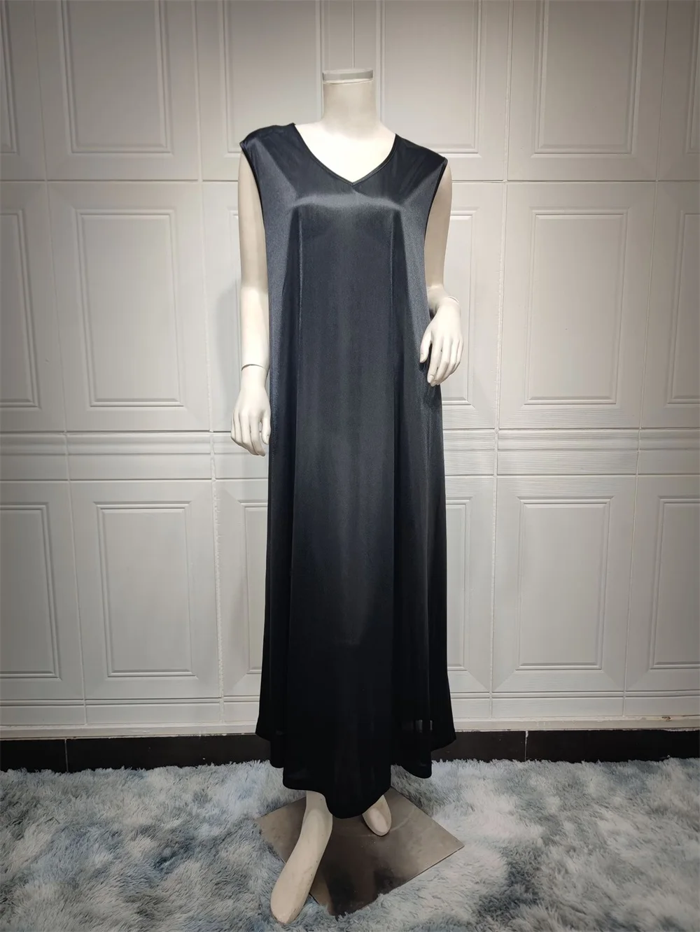 Abaya For Muslim Women New Kaftan Dubai Luxury Shiny Fabric Batwing Sleeve Evening Dress Modest 2 Piece Abaya Set