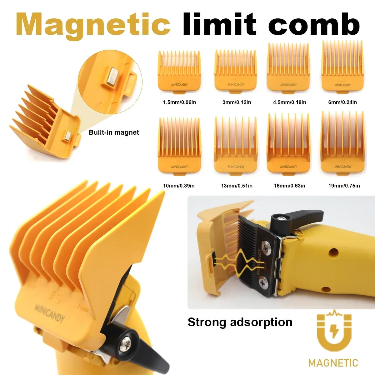 JUCAI MINICANDY JC06 Hair Clippers Men Professional DLC Blade