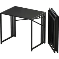 Small Folding Computer Desk 32 inch, Writing Gaming Computer Desk for Small Spaces, No Assembly Required Small Office Desk 1