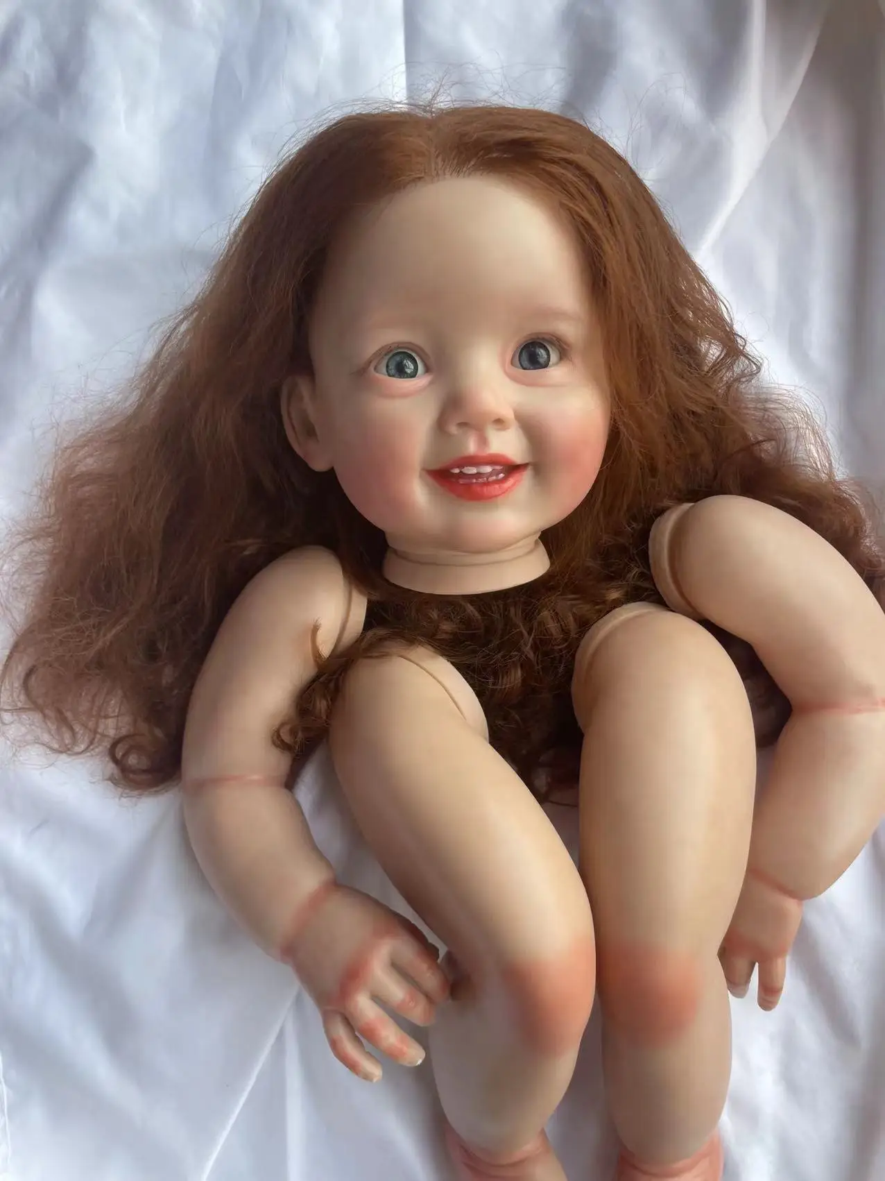 

Cammi 29'' Bebe Reborn By FBBD Artist With Hand-Rooted Hair Unassembled Kit Lifelike Soft Touch Dolls For Children