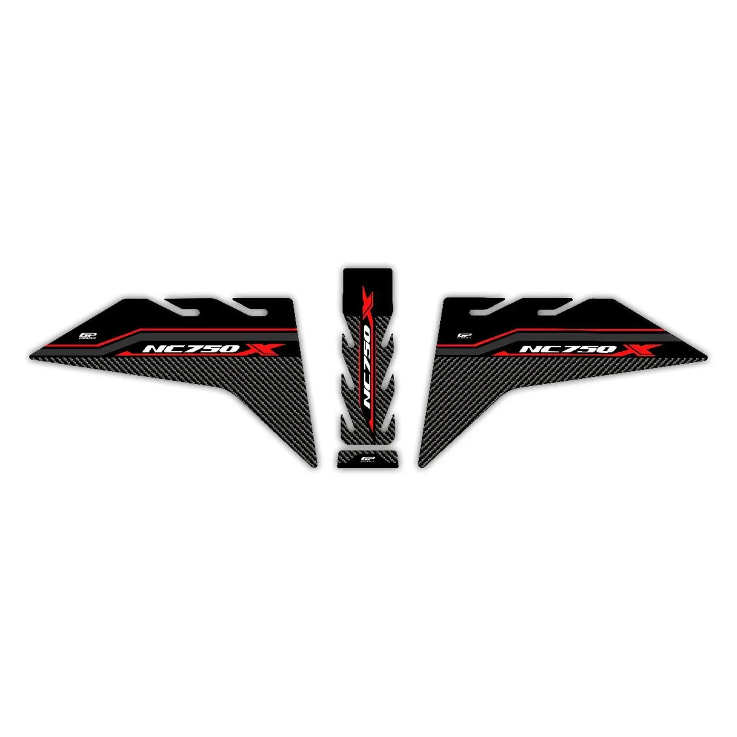 

GP Composite For NC 750X2021-2022 Compatible Tank Pad Set Red
