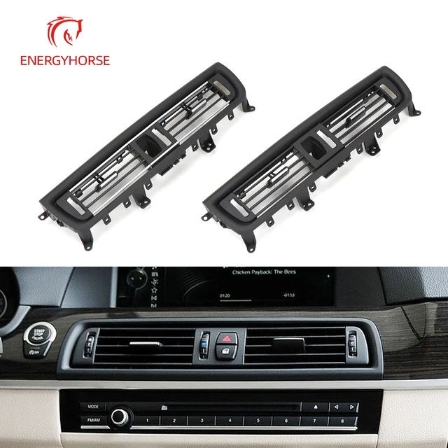 Grille de tableau de bord central de la console avant, climatiseur AC, évent, BMW F10, F11, F18, 520i, 523i, 525i, 528i, 535i, 64229166885, 64229209136 1