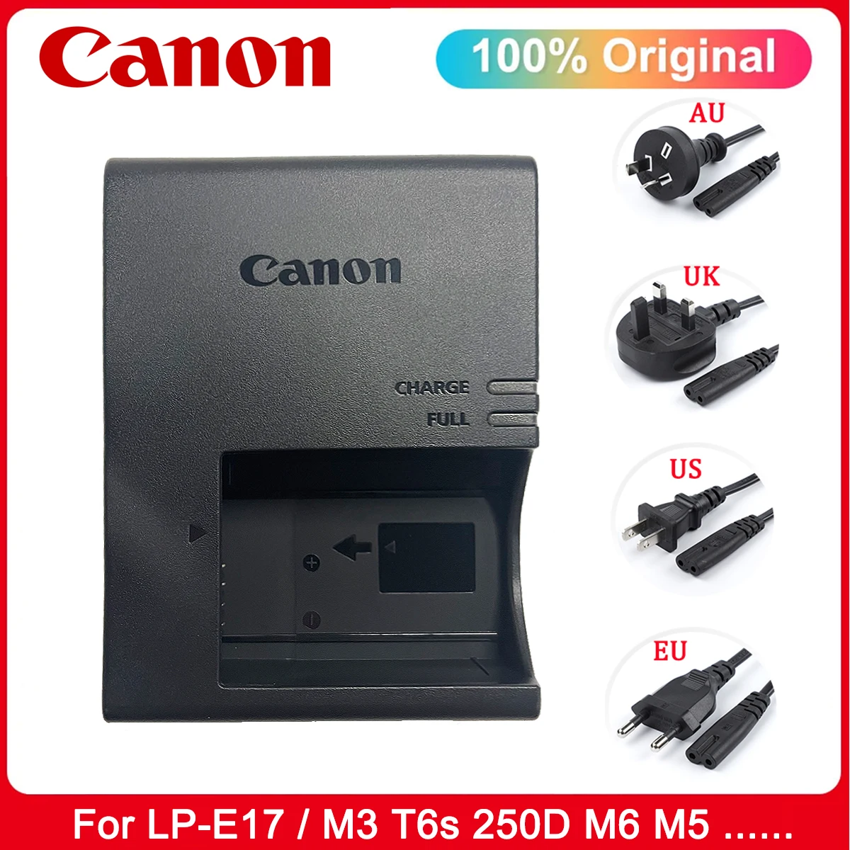 

Canon LC-E17 LC-E17E зарядное устройство для Canon LP-E17 аккумулятор EOS 250D 200D M3 M5 M6 750D 760D T6i T6s 800D 77D 8000D Kiss X8i