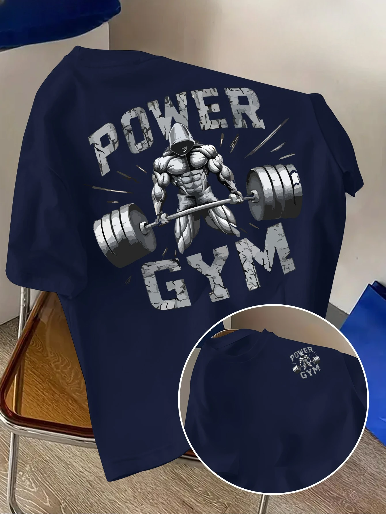 Vintage Gym Aesthetic Oversized Cotton T-Shirt