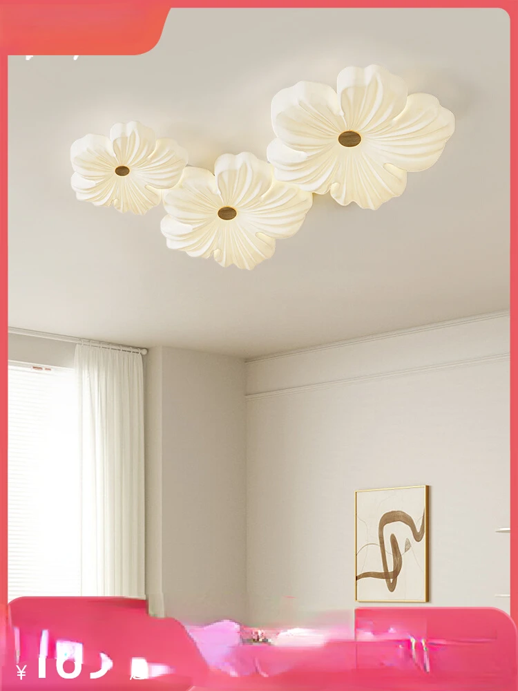 

Cream style living room ceiling lamp Japanese style log shizen wind flower creative dining room study room master bedroom room