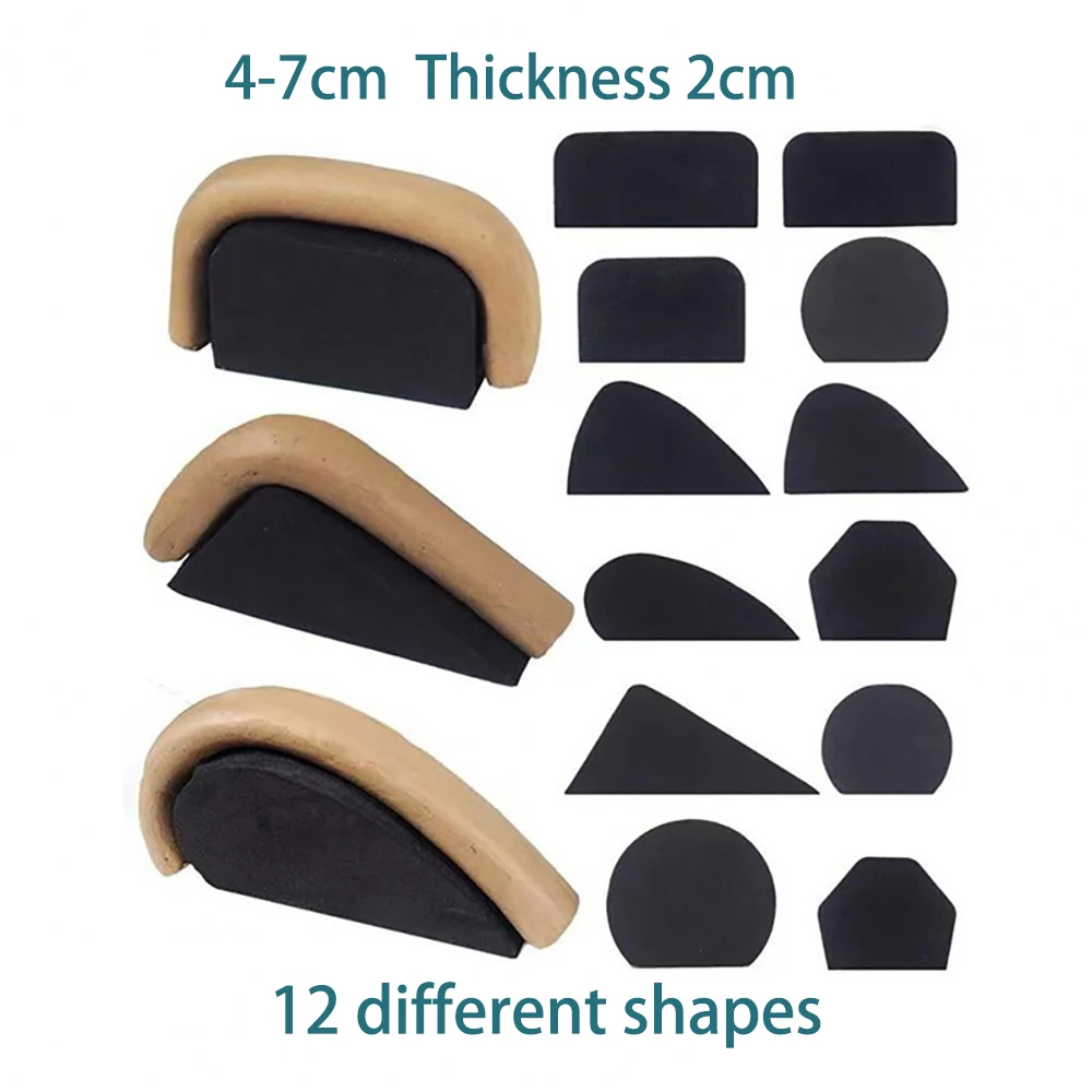 Moules à poignée de tasse, outil de fixation de forme de poignée, poignées de tasse en argile de poterie, outil de fabrication de diverses formes, magasin de poterie 12 pièces 4