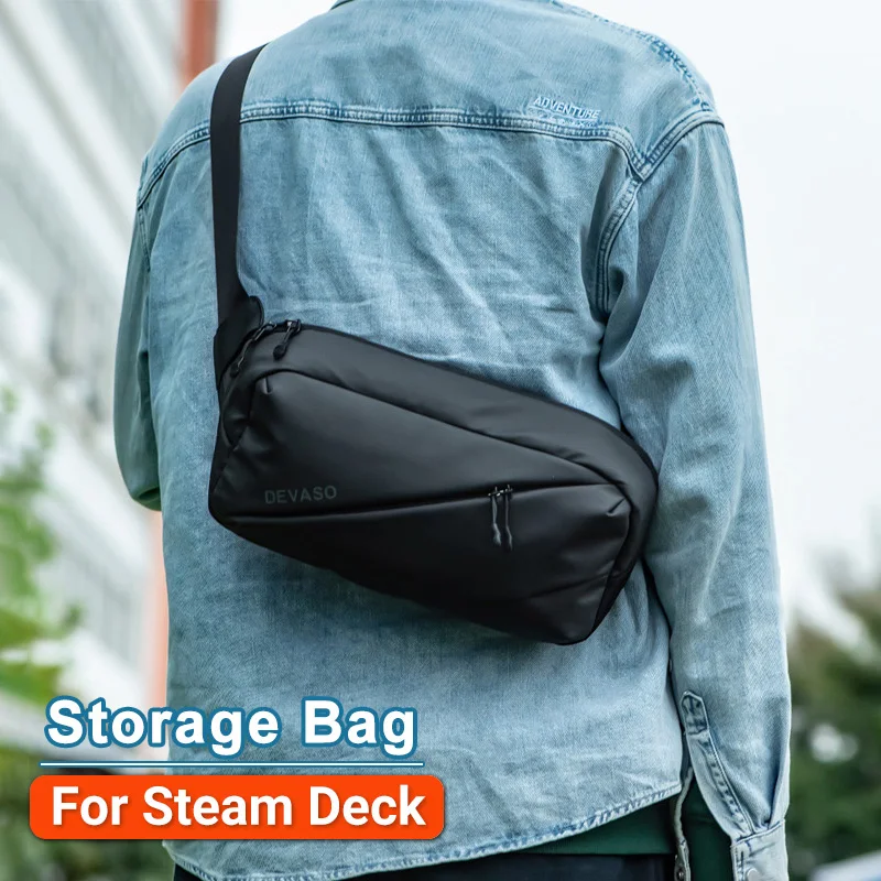 

Crossbody Bag for Steam Deck Console Travel Carry Bag Waterproof Anti-scratch Shoulder Storage Bag for Steam Deck Accessories