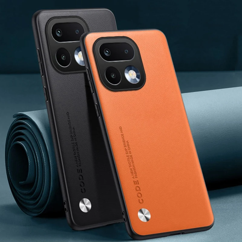 Luxury Leather Matte Silicone Phone Case Protective Cover