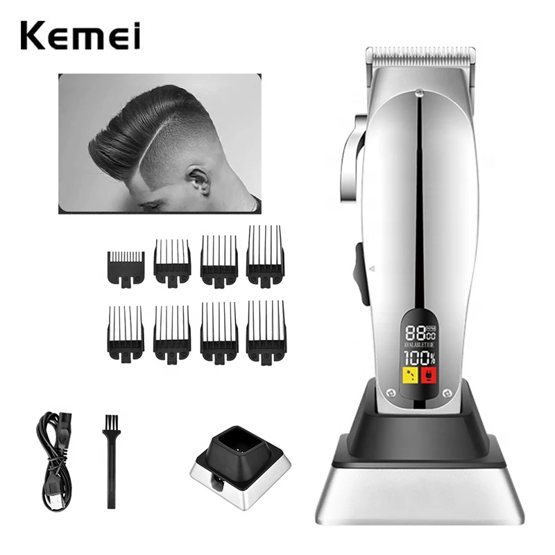 

Беспроводная Машинка для стрижки волос от Kemei Anders Master профессиональный электрический триммер для волос мощная машинка для стрижки парикмахерский резак 12480