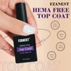 FZANEST HEMA TPO Free High Durability Strong Top and Base Coat Shiny Crystal NO Wipe High Shine Power Chrome Top Gel Finish 2