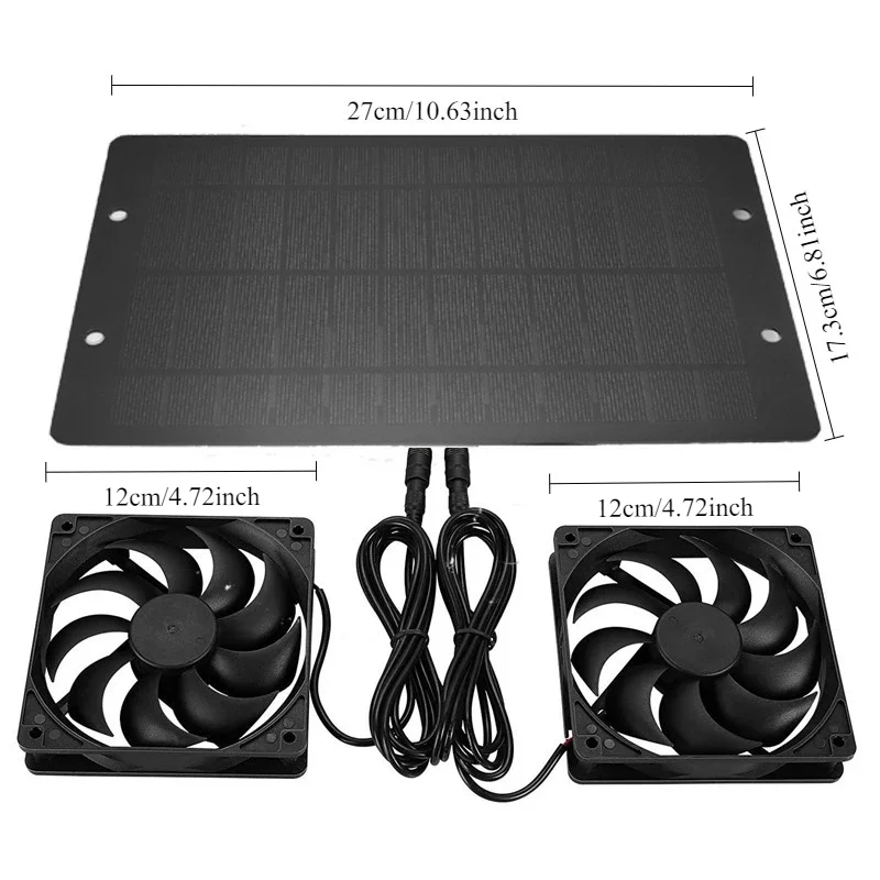 EESBAO 0.8 واط مروحة العادم الشمسية الألواح الشمسي...