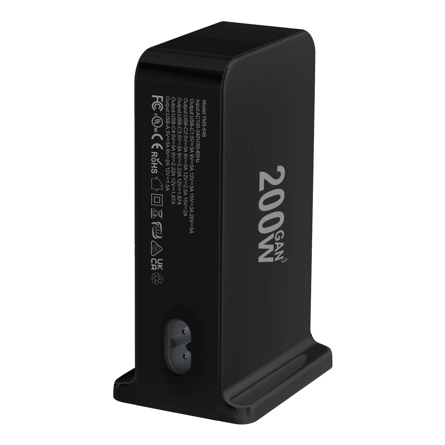 데스크탑 GaN 충전기, 6 포트 USB C타입 PD 충전기, 고속 충전 3.0 USB C타입 고속 충전기, 모바일 USB 충전기, 200W