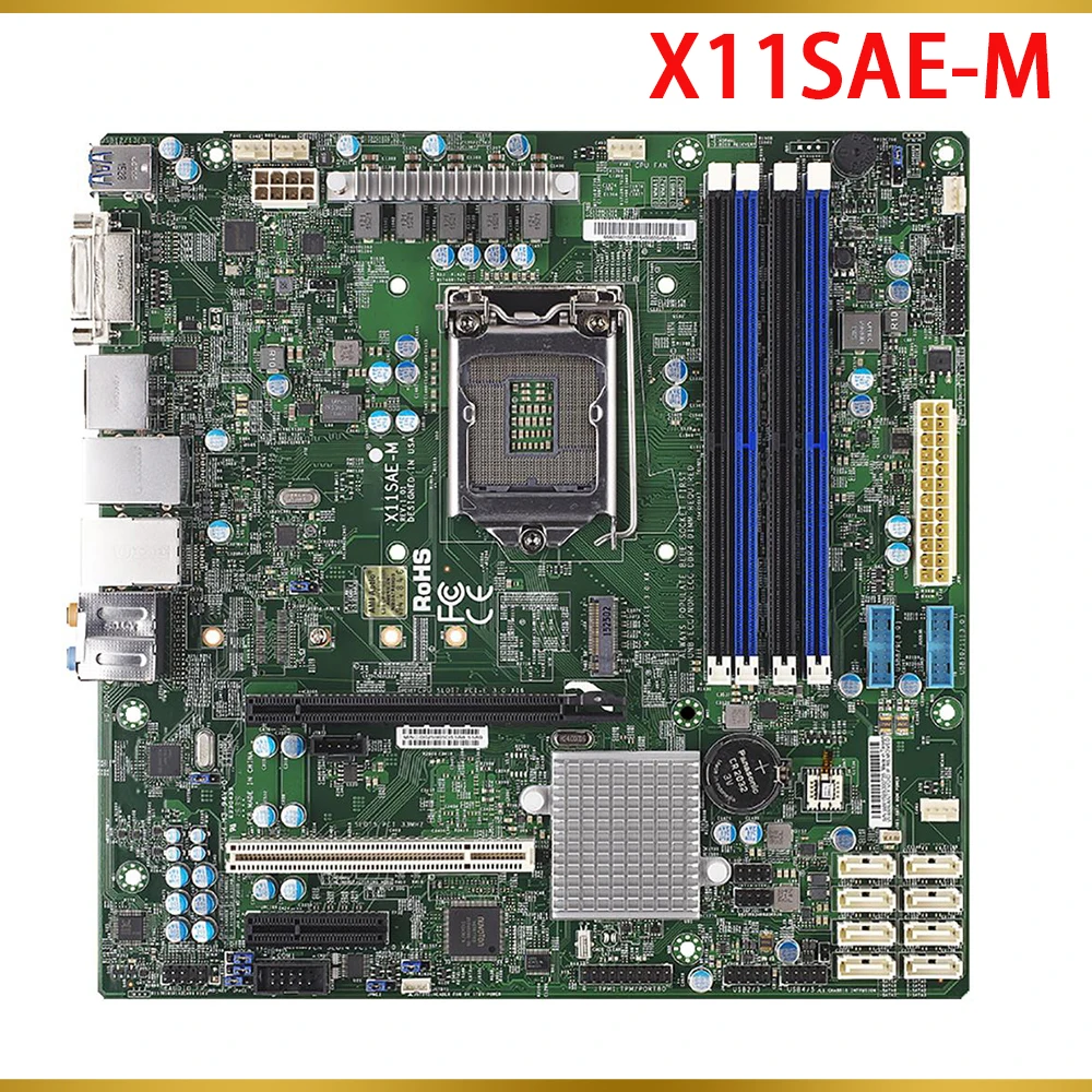 Per Scheda Madre Supermicro Workstation Chipset C236 Lga1151 Xeon E3-1200 V5/V6 6Th/7Th Gen. Core I7/I5/I3 Series X11Sae-M