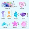 Kids Summer Pool Diving Treasure Hunt Game Ocean Treasure Acrylic Gems Underwater Water Games Pool Accessories Set Children Toys 6
