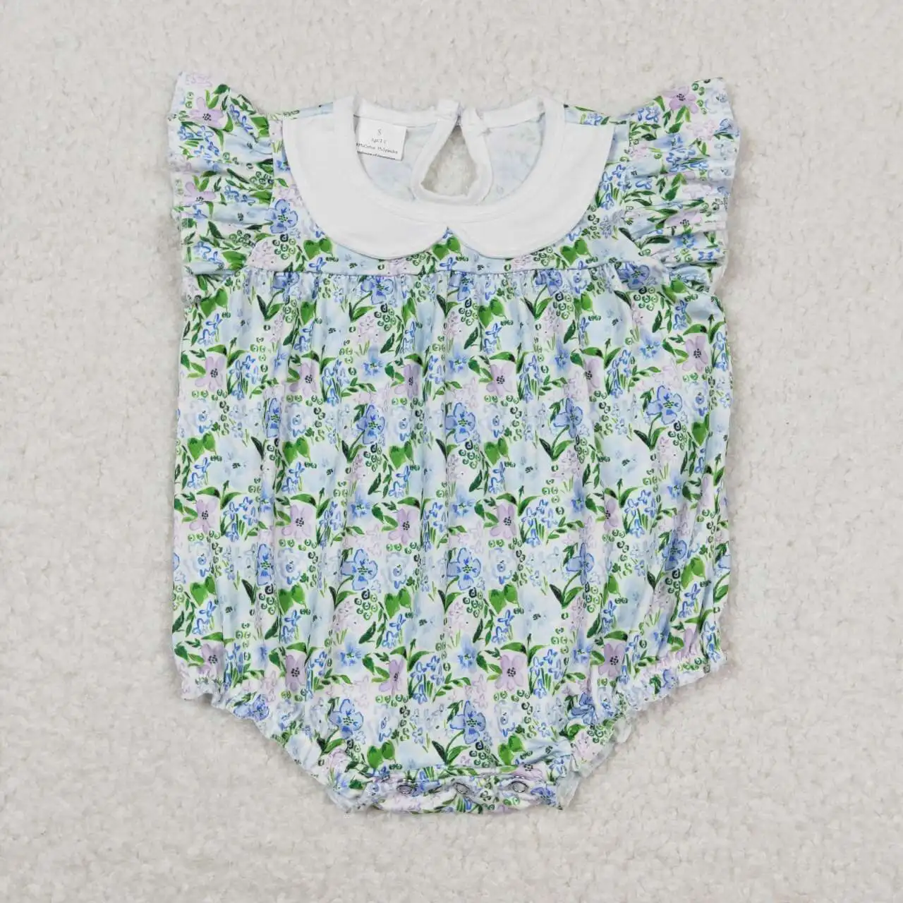 

SR1004, летняя одежда для девочек, одежда для малышей с коротким рукавом и цветочным принтом, Детская эксклюзивная одежда