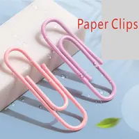 Закладка, металлическая цветная скрепка для бумаг, папка для файлов из нержавеющей стали, цветная папка для хранения данных, канцелярские принадлежности — изображение 6