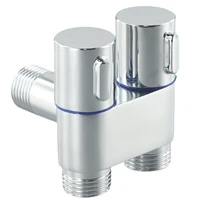 Triangle Valve Angle Valve 1 In Two Out Double Control Faucet Toilet Triangle Valve Alloy Material For Kitchen 1