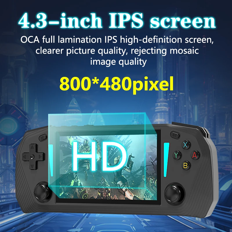 Brand New 4.3-inch G33 Retro Console, IPS Screen, Portable Pocket Video Player, 128GB Game Storage, A Great Gift For_voghion.com