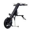 12 Inch N/W: 17.4KG Handicap Wheelchair Trailer for Disabled Driver Head Electric Handbike Handcycle 5