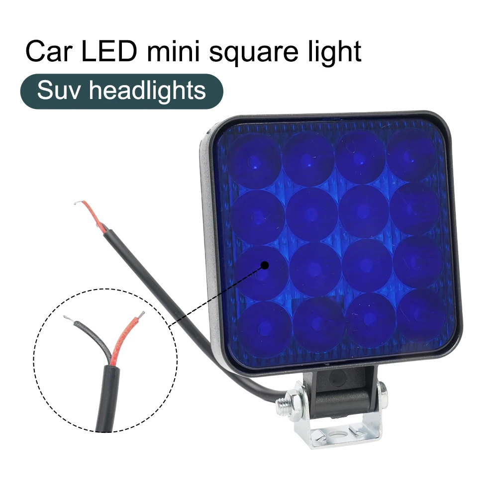 

1PCS Work Light 48w 12v 16LED Fits For SUV ATV Offroad Vehicles Trucks Boats Farming Engineering Vehicles Etc
