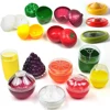 Food Fruit Vegetable Garlic Onion Lemon Orange Corn Saver Box Avocado Keeper Fresher Jars Tomato Storage Container Sealed Box 1