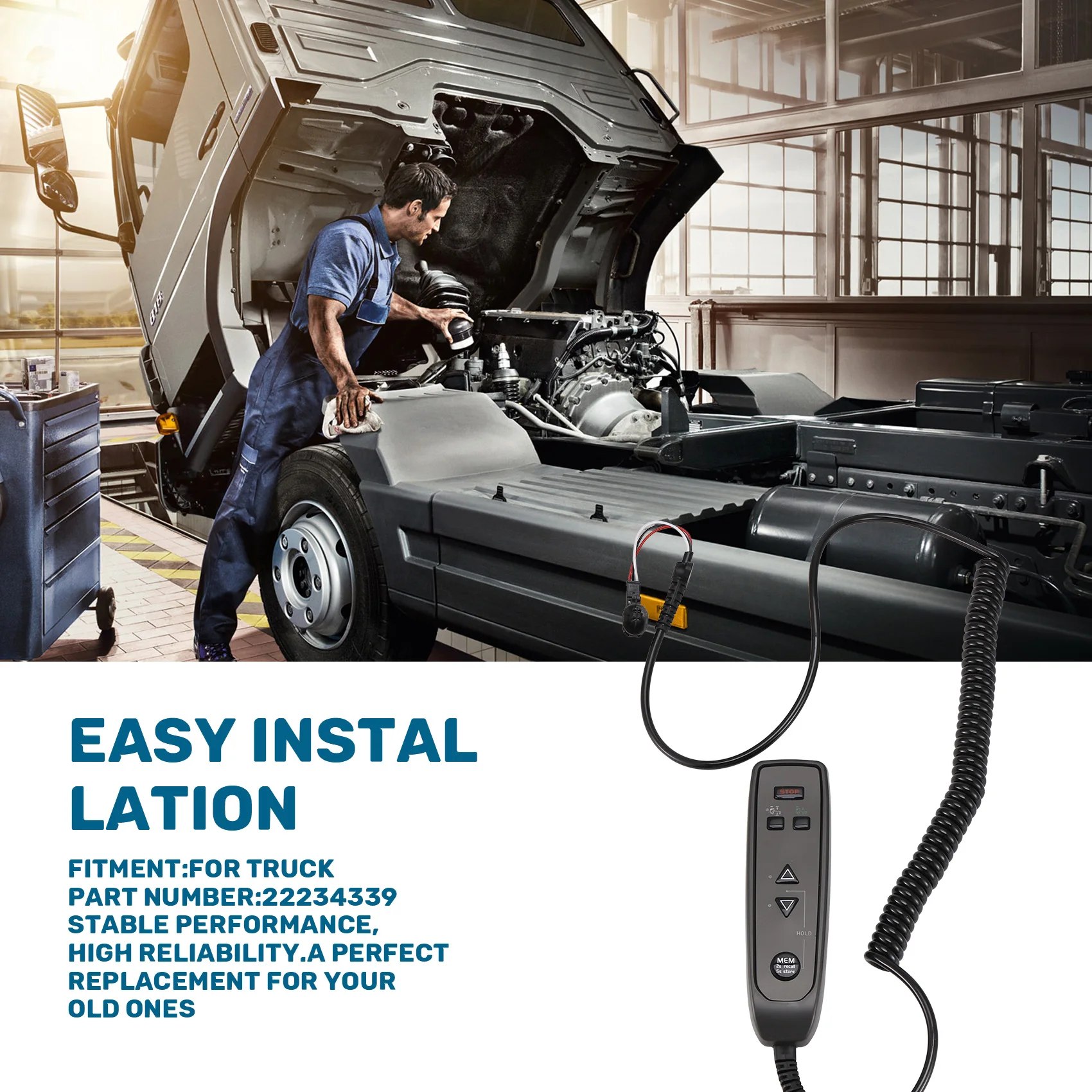 볼보 트럭 트레일링 리모컨 유닛 22234339 리모컨 스위치 핸드 레벨 컨트롤 유닛