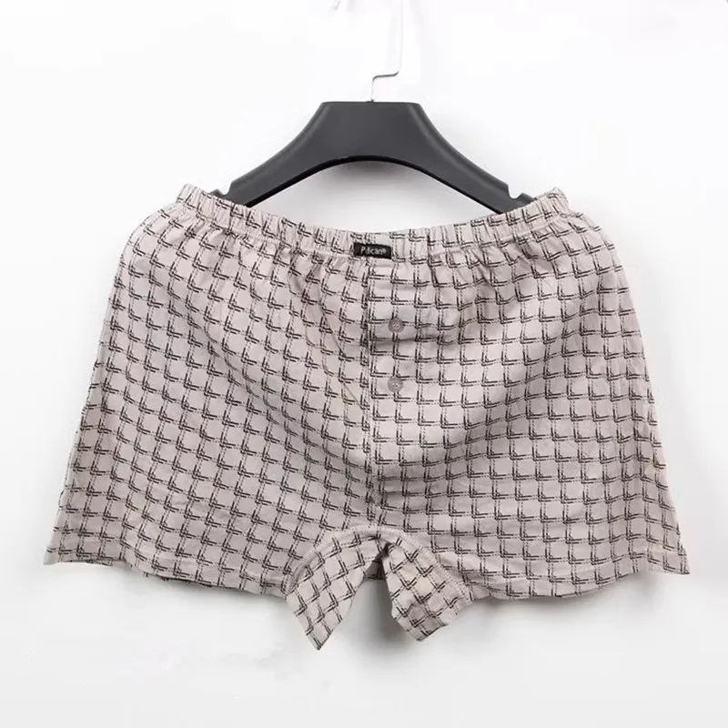 Pajama Underwear For Men 100% Cotton Shorts Snug Lounge Pants 3XL