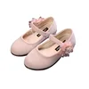 Children Girls Fashion Soft Sole Beans Shoes Pearl Flower Design Princess Style 2