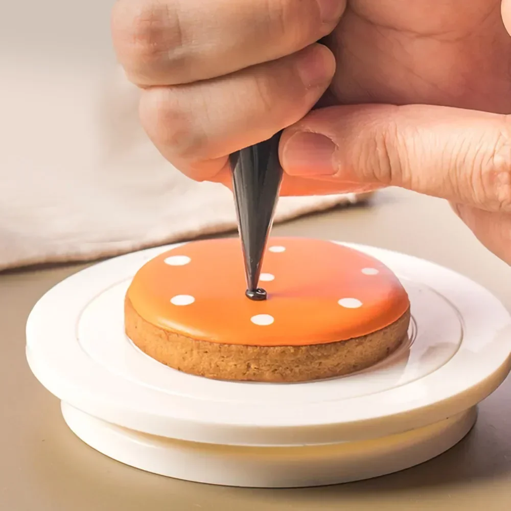 Description Picture 3 of itemMini Cake turntable Stand baking turntable rotating Round Fondant cake decorating table Kitchen DIY Mold Baking Tool