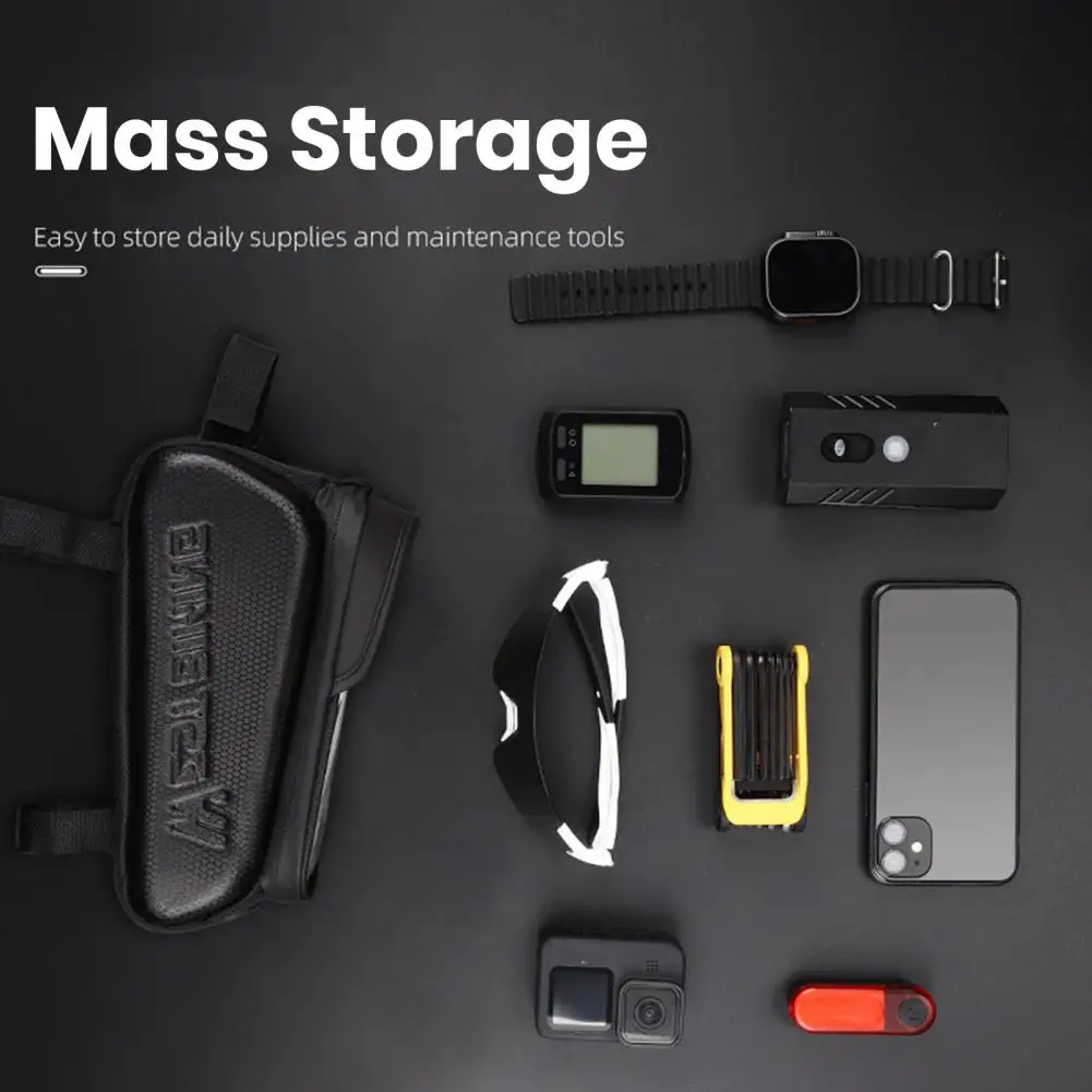 

Bicycle Bag Cycling Organizer Bag Waterproof Bicycle Front Frame Bags with Capacity Touch Screen Phone Case for Mtb Road Bikes
