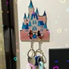 Acrylic Refrigerator Magnet Couple Keychain Hanger Cartoon Key Holder House Key Ring Pendant Anti-Lost Hanger Entry Home Decor 4