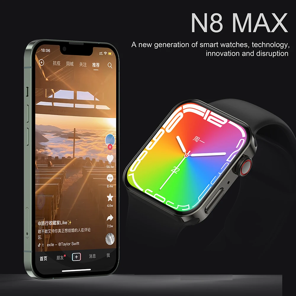 Relógio Inteligente Smart Watch N8 Max Android Ios