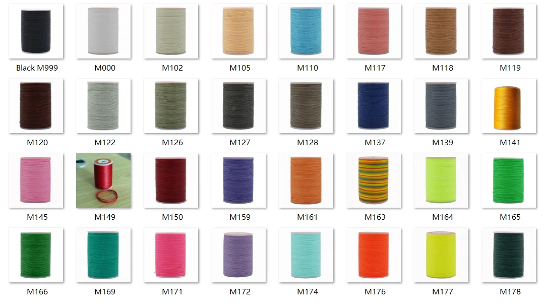 最終値下げ❗️鹿革　ミドルグローブ(ダークグリーン) GALACES (YULE) 0.55mm Round Twist Waxed Thread String for