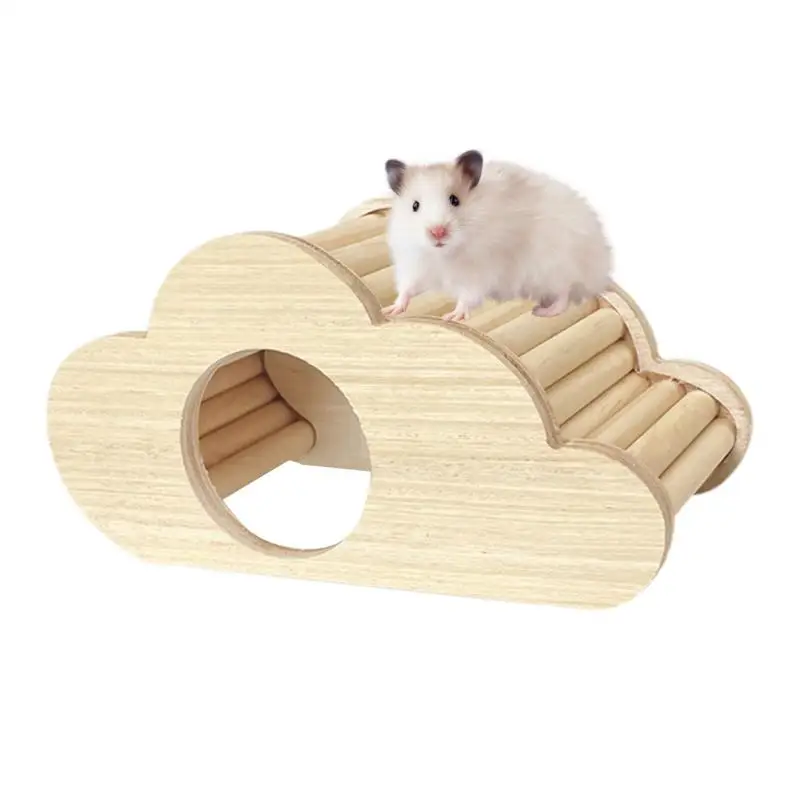 

Hamster Hideout Wooden House Hamster House Made Of Wooden Hamster Hiding Place Chew Toy Nesting Habitat Small Animal Shelter