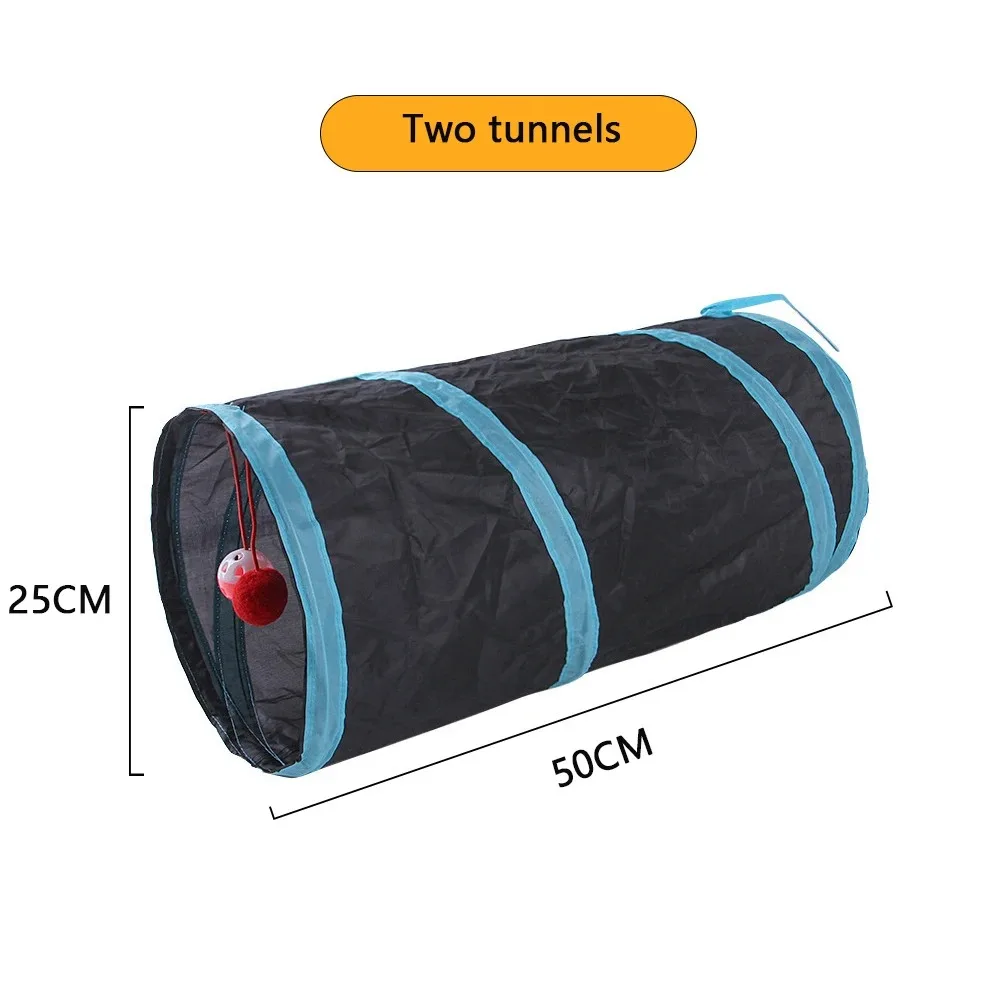 Cat Tunnel Playground pet interactive Training toy Cat Play tunnel Foldable S T Channel Tunnel cat toy Breathable drill bucket