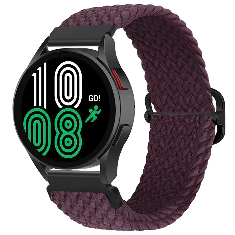 Braided Solo Loop 22mm Nylon Wristband Bracelet Strap