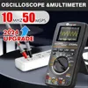 TOOLTOP ET828Pro 10MHz 50Mps/s Handheld Oscilloscope 6000 Counts True RMS Multimeter Voltmeter Ammeter Automotive Oscilloscope 1