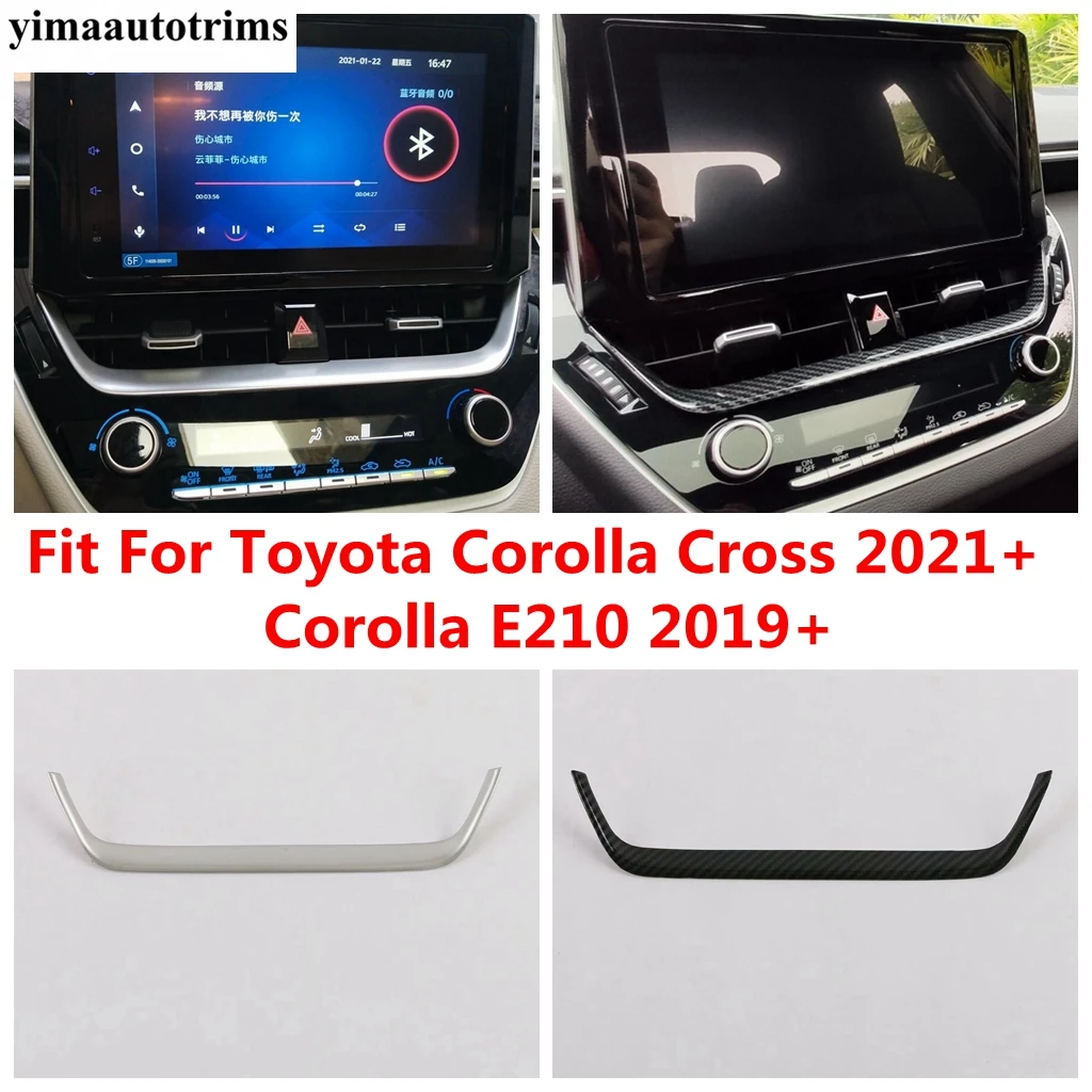 Cruscotto Centrale Aria Condizionata Sfiato/Striscia Di Navigazione Copertura Trim Per Toyota Corolla Cross 2021 -2023 / Corolla 2019-2023