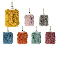 Chenille Hand Towels Kitchen Bathroom Quick Dry Soft Absorbent Microfiber Towels Hand Towel with Hanging Loops Animal Hedgehog 1