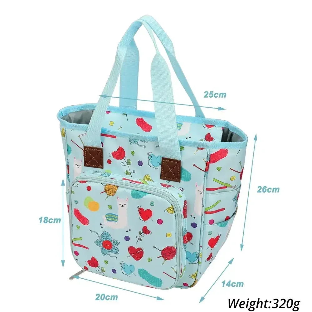 Empty Knitting Storage Bag Crochet Bag For Knitting Needles And DIY Needle Arts Craft Yarn Crochet Hook Sewing Tools