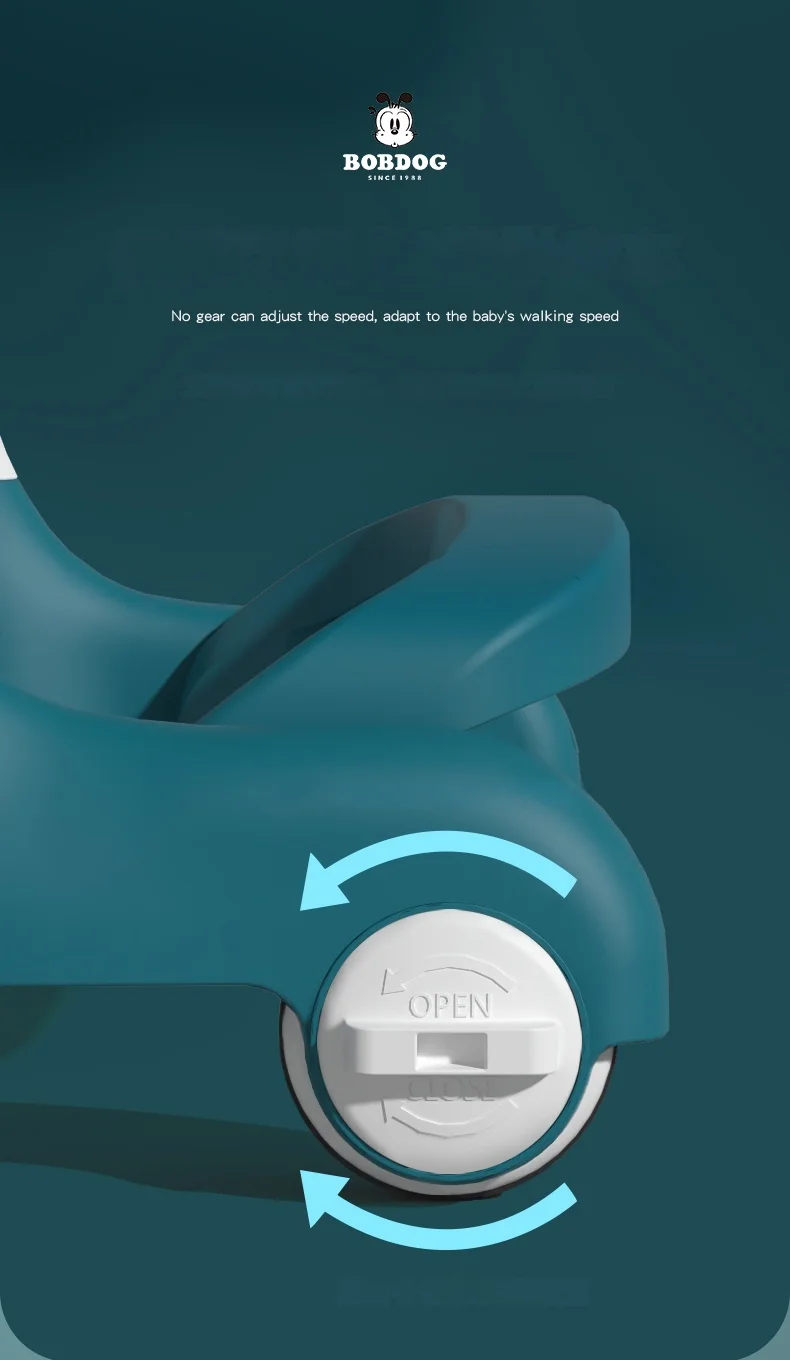 Multi-Functional Anti-Flip Baby Stroller Baby Walker Can Sit And Push Starting Car