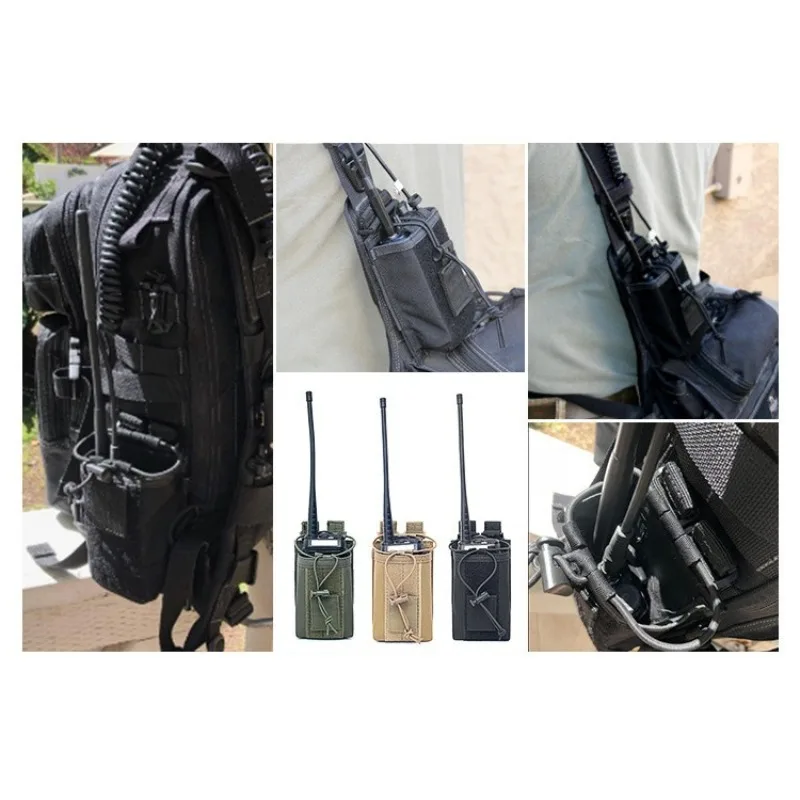 Nylon Walkie-Talkie Pouch Radio Holder Outdoor Fishing Accessories