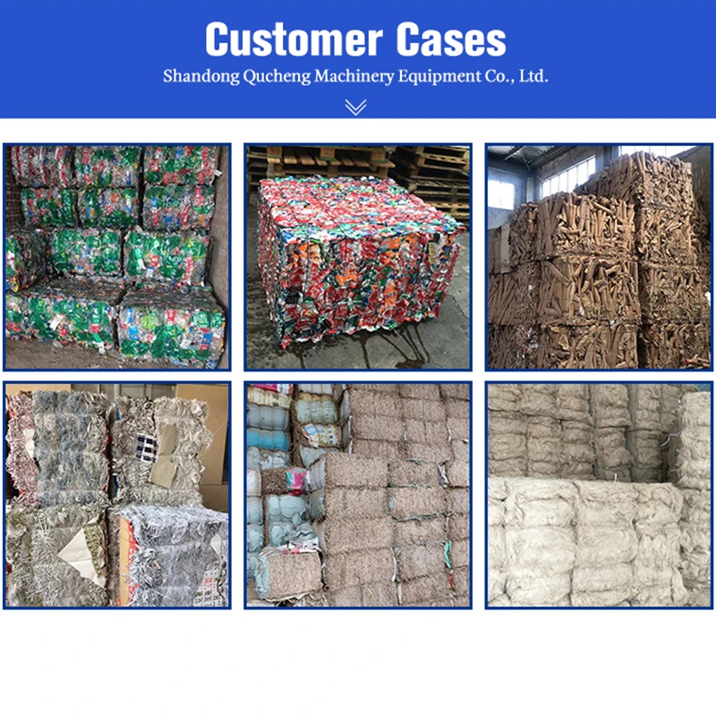 Vertical Semi-Automatic Hydraulic Packer /Waste Paper Baler Of Garbage Station /Waste Cloth Waste Compressor 6