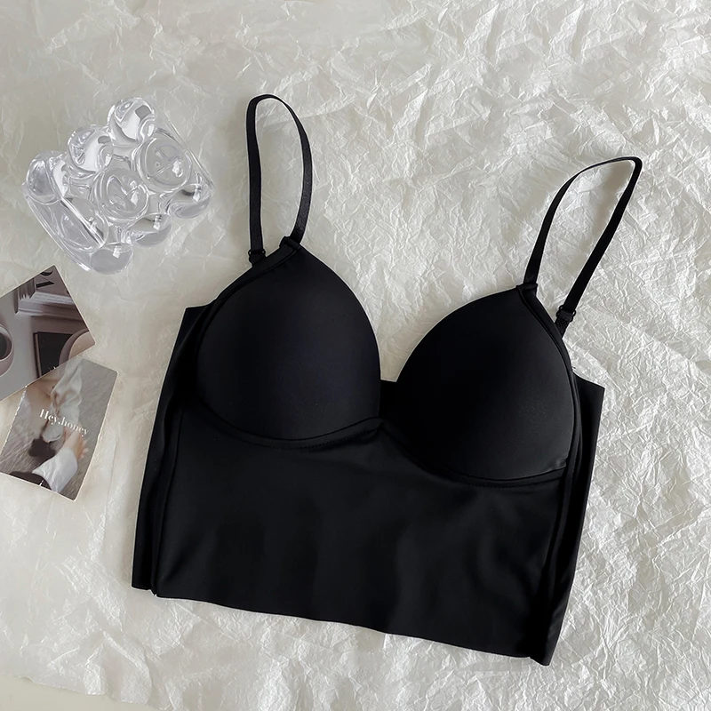 Women's Backless Bra Invisible Bralette Lace Wedding Bras Low Back Underwear Push Up Brassiere Seamless Lingerie Sexy Corset Bra