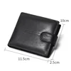 Rfid Blocking Genuine Leather Wallet Men with Coin Pocket Dollar Wallet Real Leather Purse for Men 5