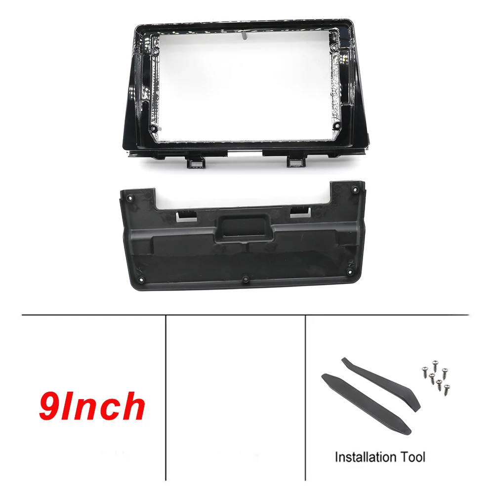 2016-2023 KIA Morning için 9 İnç 2DIN Araç Stereo Radyo Adaptör Paneli Fasya Çerçevesi, Gösterge Paneli Montaj Plakası Çerçeve Kaplama Kiti
