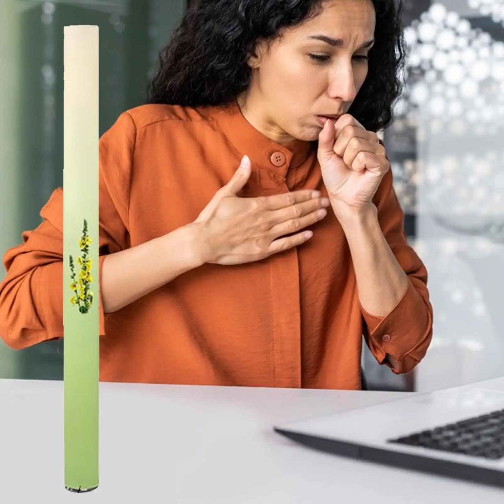 1PCS Lung Purifier Respiratory Health Nasal Stick Natural Lung Cleansing Aromatherapy Diffuser